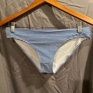 Aerie bikini bottom blue white stripes